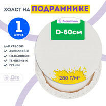 Без бренда «Холст Две картинки круглый 60 см на подрамнике» в Воронеже в интернет-магазине  Без бренда «Холст Две картинки круглый 60 см на подрамнике» в Воронеже