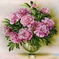 Без бренда «Пионы в круглой прозрачной вазе» в Воронеже