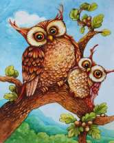 Без бренда «Совёнок с совой на ветке» в Воронеже