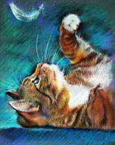 Без бренда «Котенок играет пером» в Воронеже