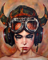 Без бренда «Девушка в шлеме с сигаретой» в Воронеже