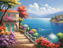 Прекрасная бухта среди гор