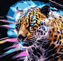 Красочный леопард