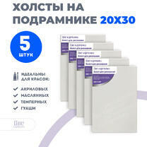 Без бренда «Набор 5 шт. холст Две картинки на подрамнике 20X30» в Воронеже в интернет-магазине  Без бренда «Набор 5 шт. холст Две картинки на подрамнике 20X30» в Воронеже
