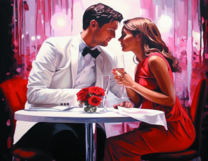 Без бренда «Пара на свидании в ресторане» в Воронеже