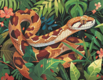 Без бренда «Маисовый полоз в зеленой листве» в Воронеже