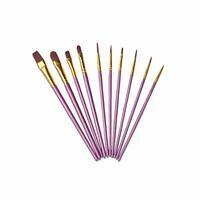 Без бренда «Кисти для рисования набор (10 шт) сиреневые» в Воронеже