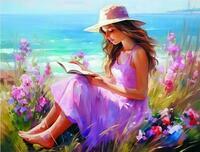 Без бренда «Девочка читает на берегу» в Воронеже в интернет-магазине  Без бренда «Девочка читает на берегу» в Воронеже